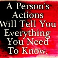 A person' s actions